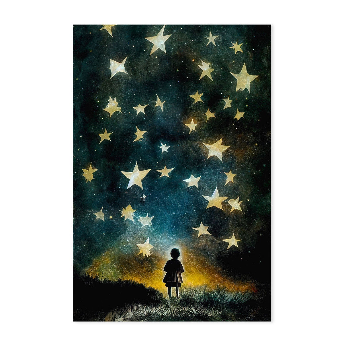 wall-art-print-canvas-poster-framed-Look To The Stars , By Treechild-GIOIA-WALL-ART