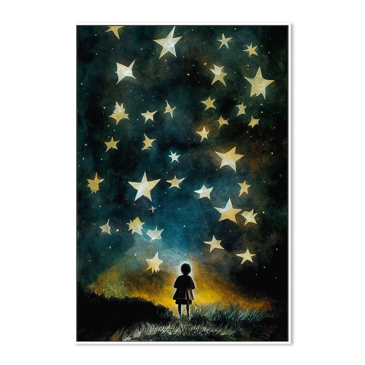 wall-art-print-canvas-poster-framed-Look To The Stars , By Treechild-GIOIA-WALL-ART