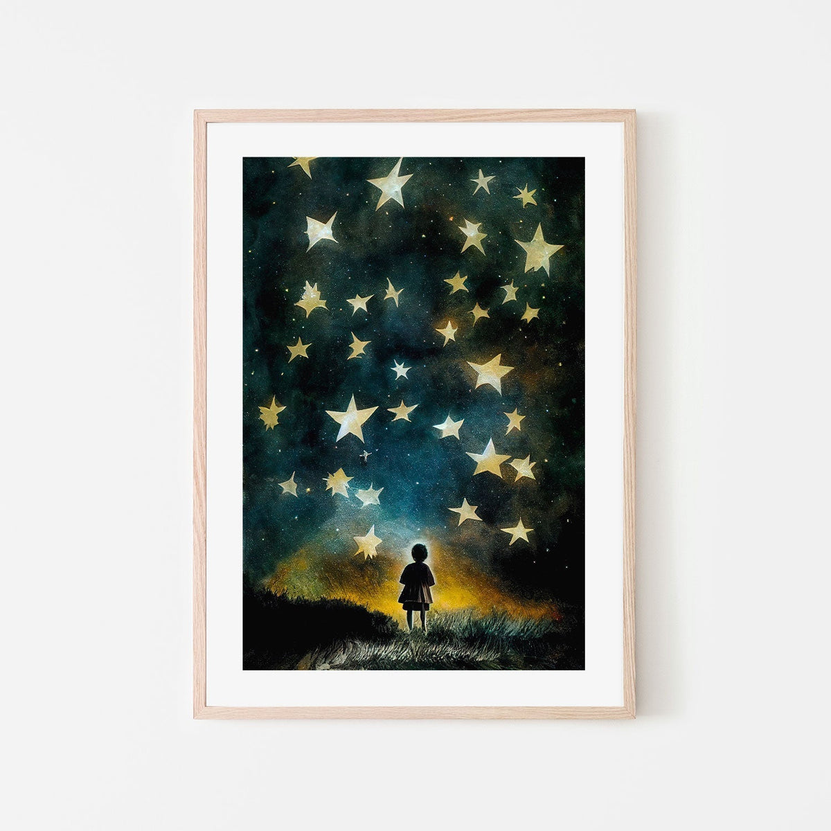 wall-art-print-canvas-poster-framed-Look To The Stars , By Treechild-GIOIA-WALL-ART