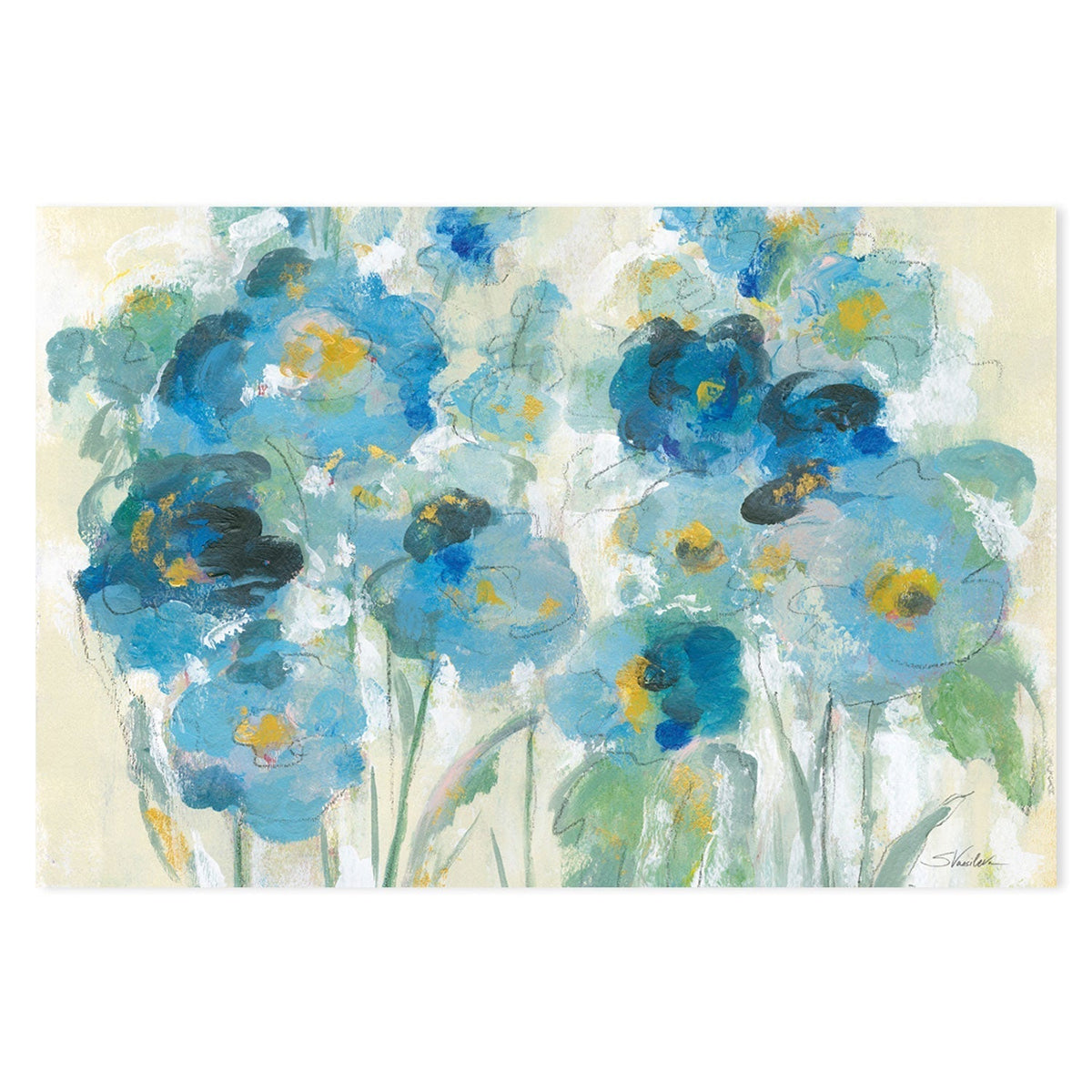 wall-art-print-canvas-poster-framed-Loose Bouquet-by-Silvia Vassileva-Gioia Wall Art