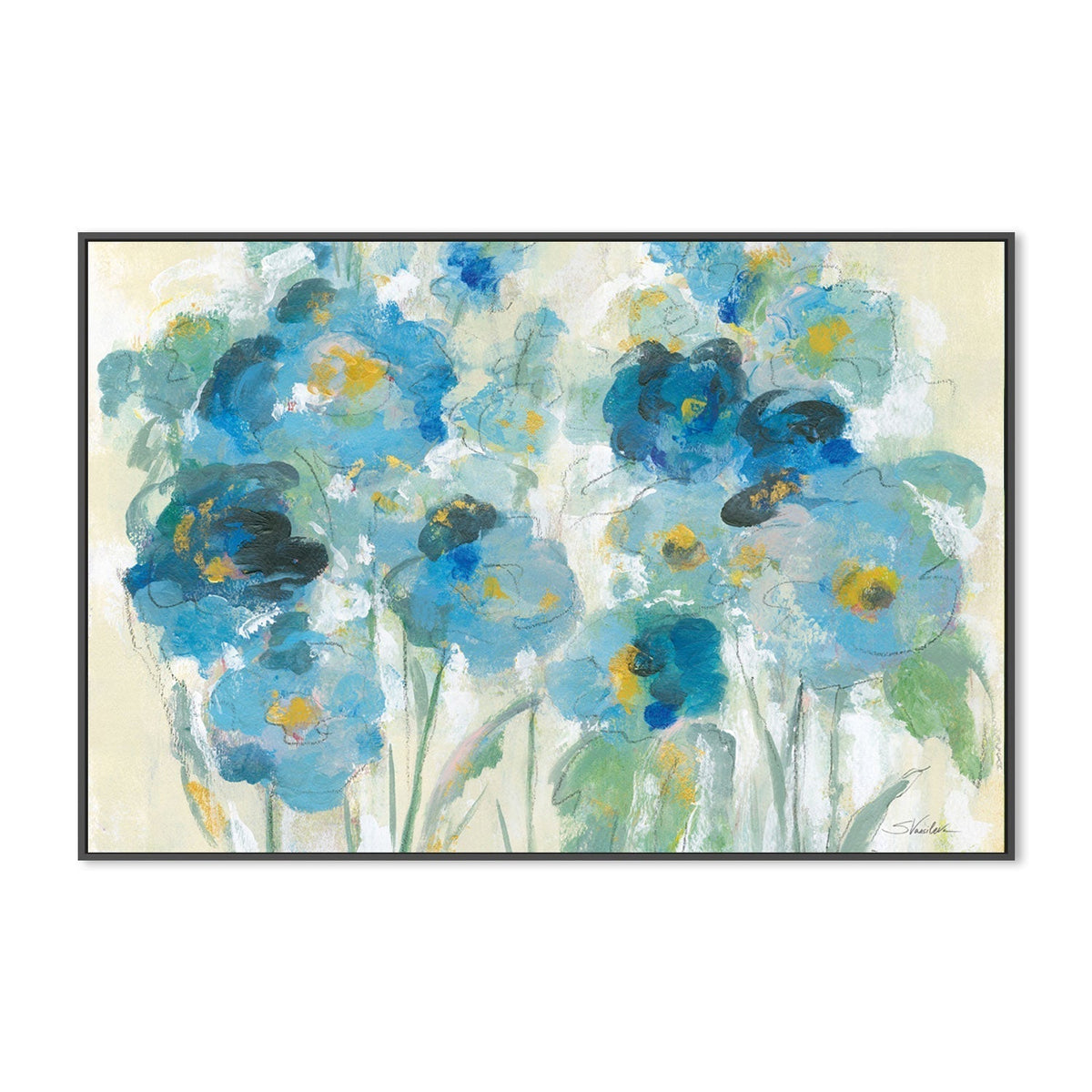 wall-art-print-canvas-poster-framed-Loose Bouquet-by-Silvia Vassileva-Gioia Wall Art