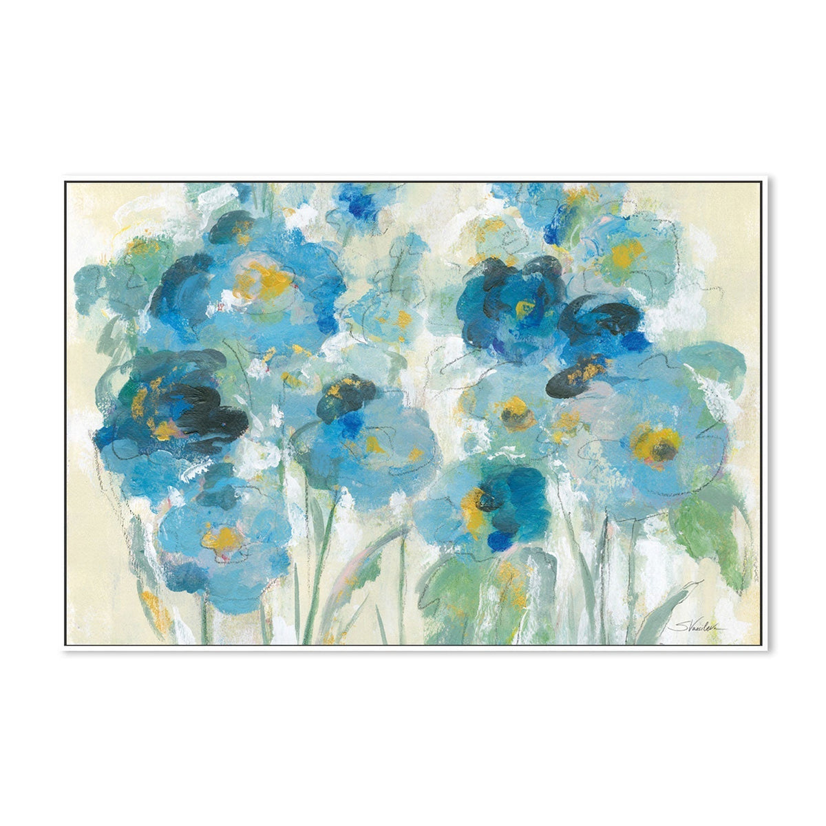 wall-art-print-canvas-poster-framed-Loose Bouquet-by-Silvia Vassileva-Gioia Wall Art
