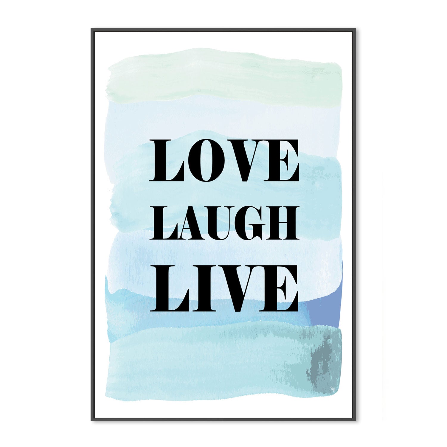 wall-art-print-canvas-poster-framed-Love, Laugh And Live-GIOIA-WALL-ART