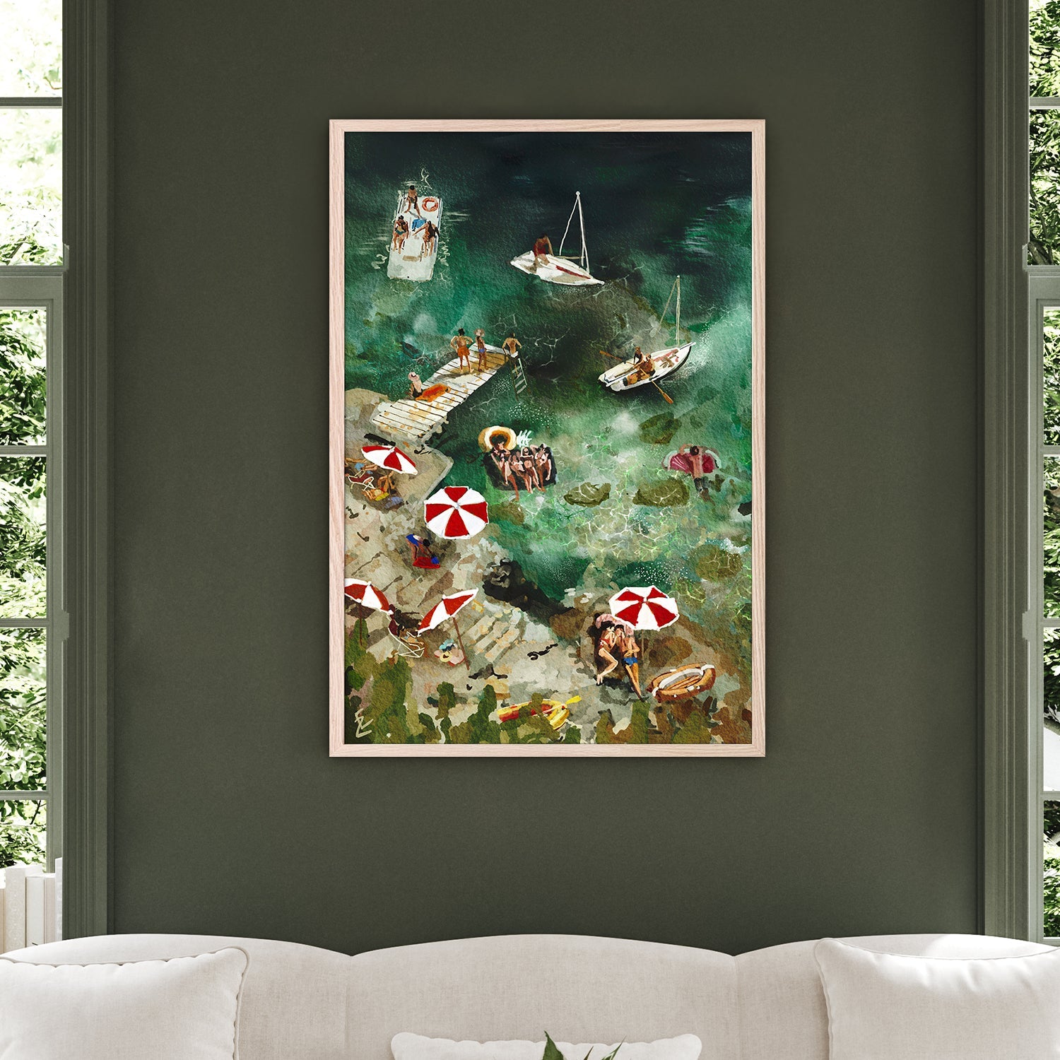 wall-art-print-canvas-poster-framed-Lovers on the beach-7