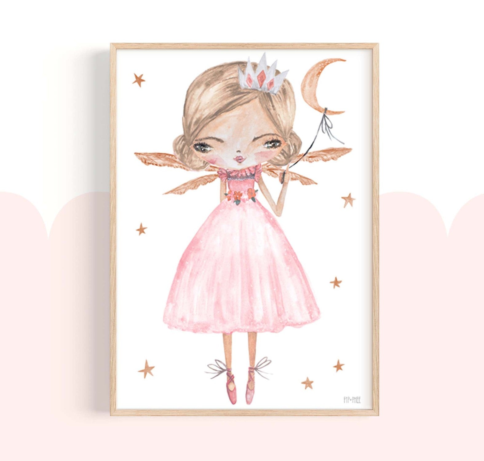 wall-art-print-canvas-poster-framed-Lunar Princess Balloon , By Pip and Phee-2