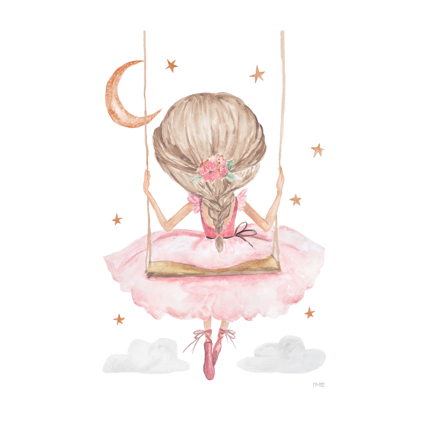wall-art-print-canvas-poster-framed-Lunar Princess Swing , By Pip and Phee-1
