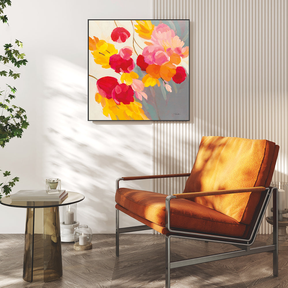 wall-art-print-canvas-poster-framed-Magenta Bloom, Style B-7