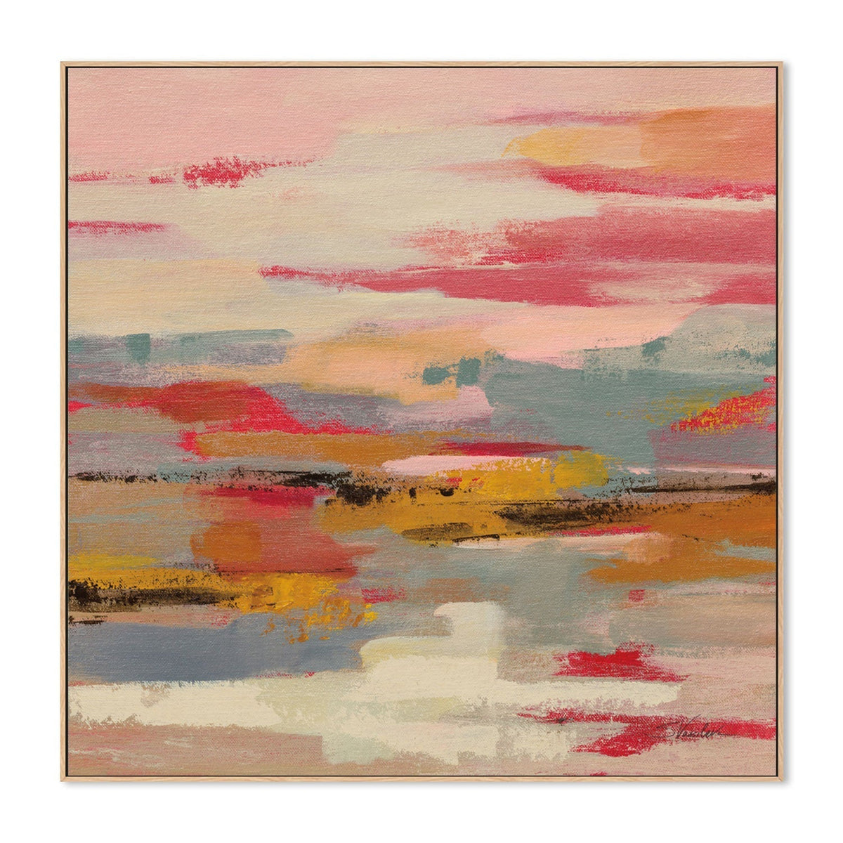 wall-art-print-canvas-poster-framed-Magenta Hill, Style B , By Silvia Vassileva-GIOIA-WALL-ART