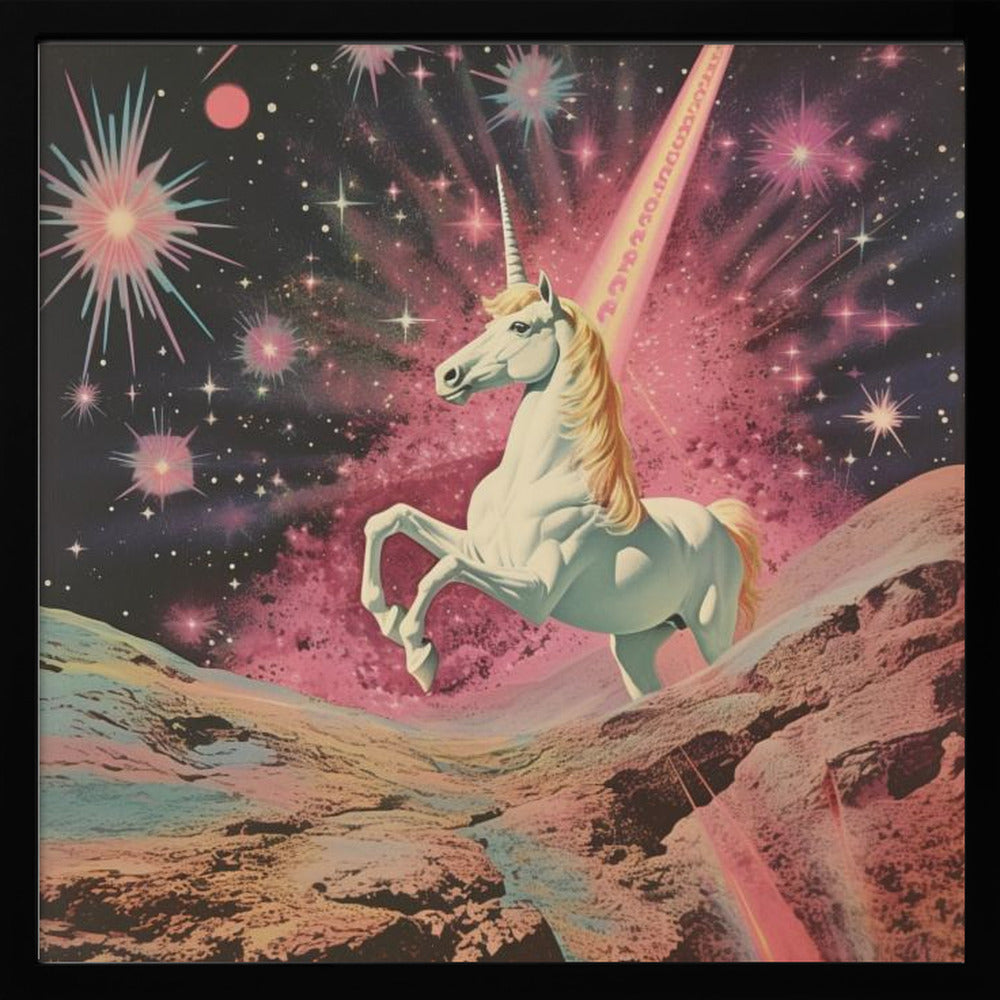 wall-art-print-canvas-poster-framed-Magic Unicorn Collage , By Samantha Hearn-4