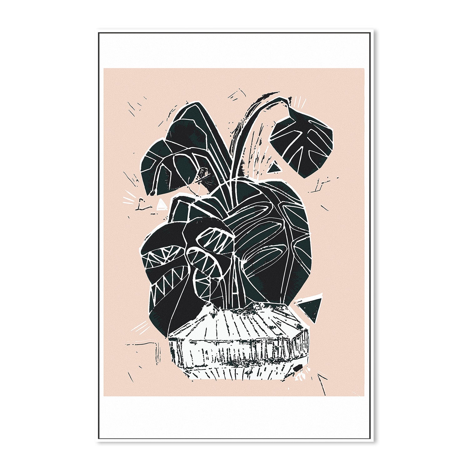 wall-art-print-canvas-poster-framed-Magical Monstera-5