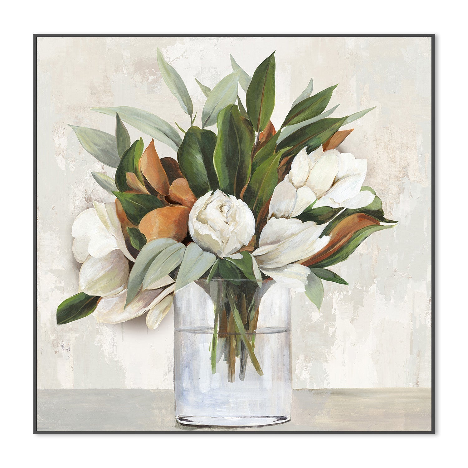 wall-art-print-canvas-poster-framed-Magnolia Branch , By Asia Jensen-3