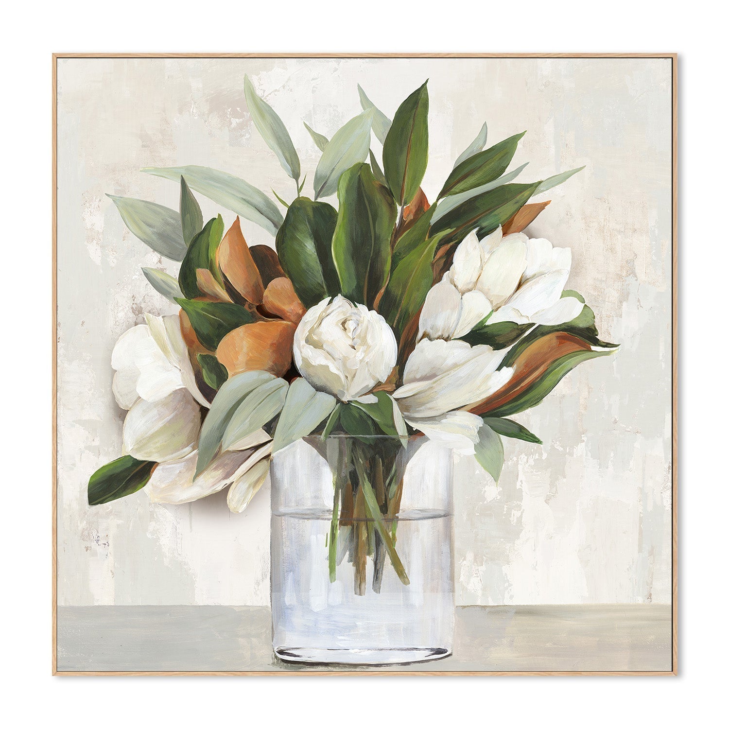 wall-art-print-canvas-poster-framed-Magnolia Branch , By Asia Jensen-4