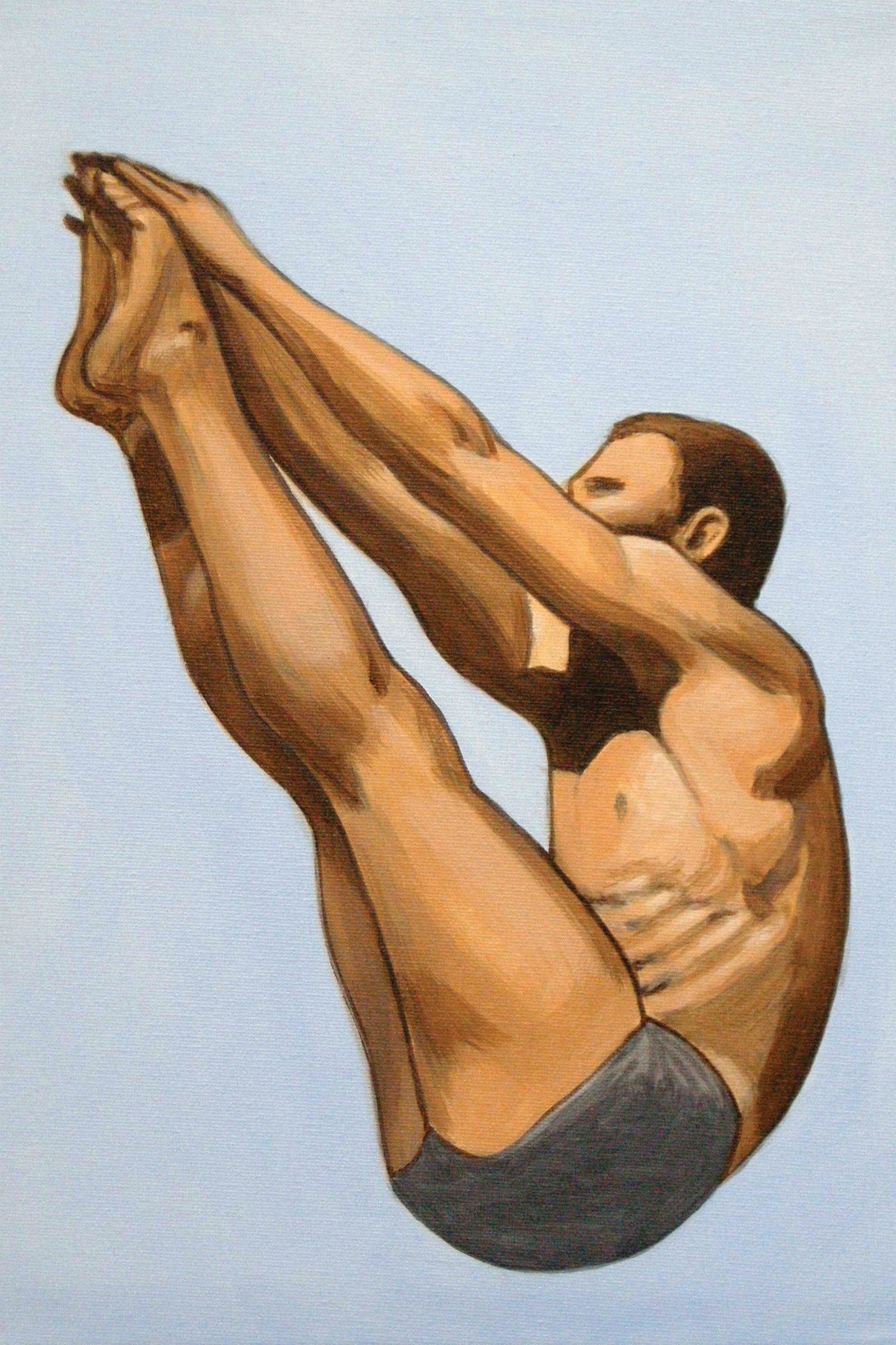 wall-art-print-canvas-poster-framed-Male Diver-1
