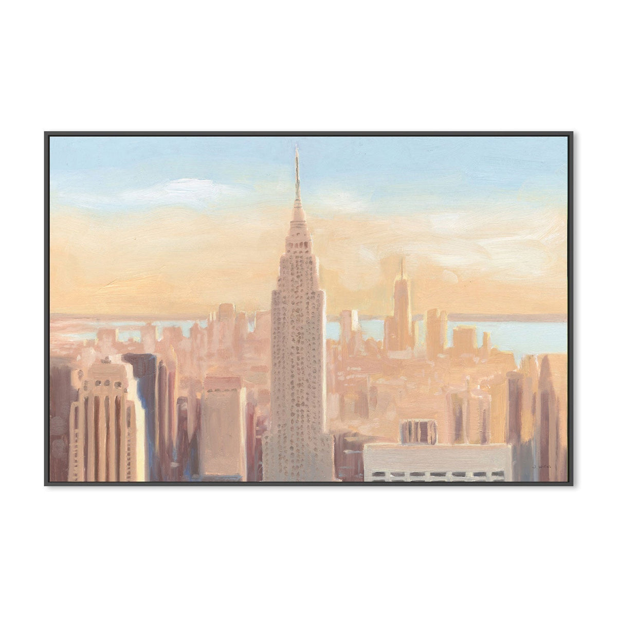 wall-art-print-canvas-poster-framed-Manhattan Dawn-by-James Wiens-Gioia Wall Art