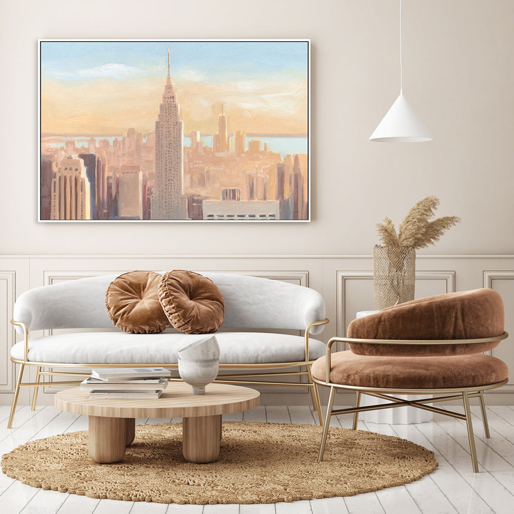 wall-art-print-canvas-poster-framed-Manhattan Dawn-by-James Wiens-Gioia Wall Art