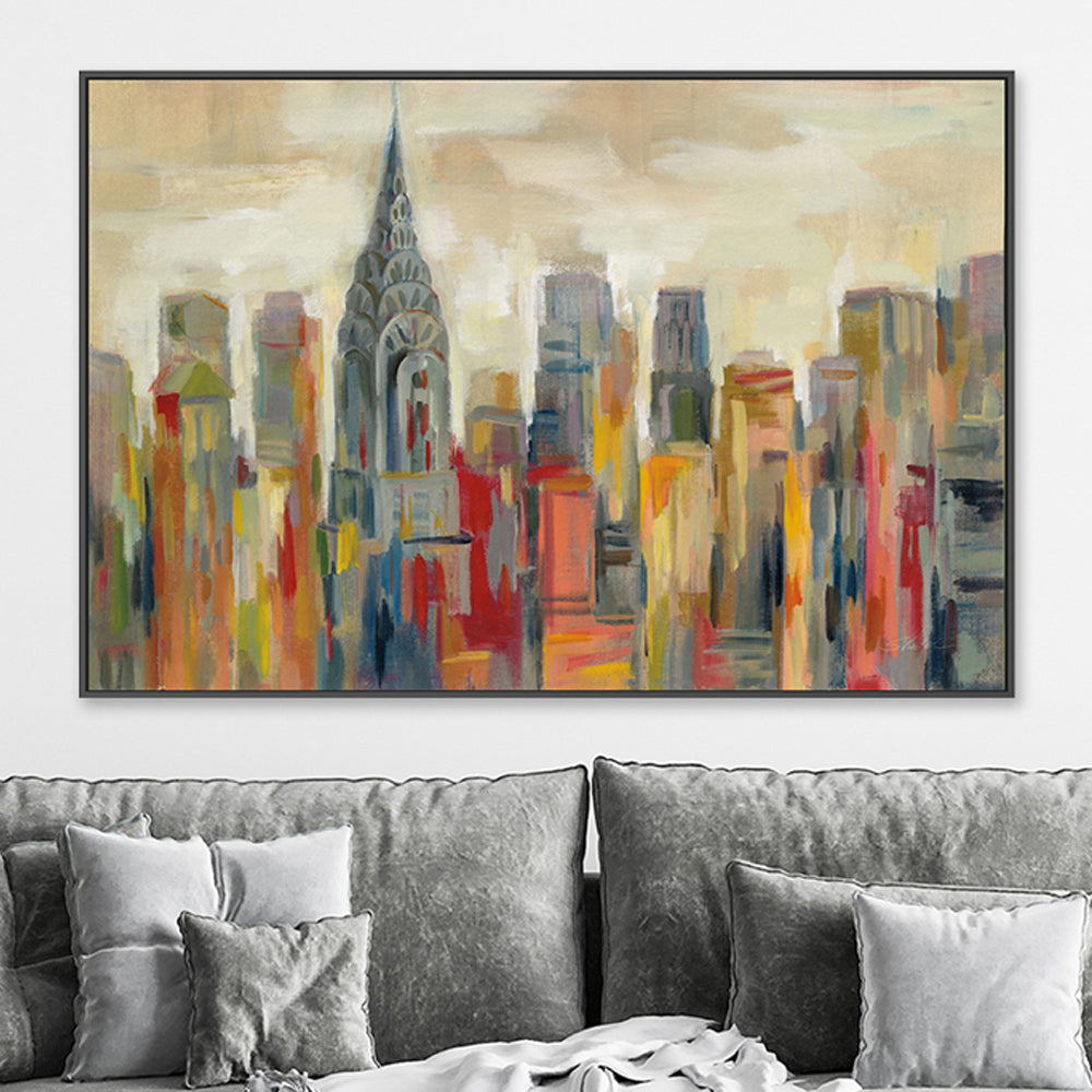 wall-art-print-canvas-poster-framed-Manhattan, The Chrysler Building-by-Silvia Vassileva-Gioia Wall Art