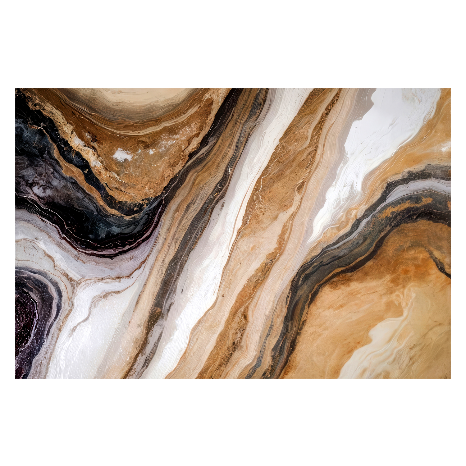 wall-art-print-canvas-poster-framed-Marble In Warm Neutrals , By Alpenglow Workshop-1