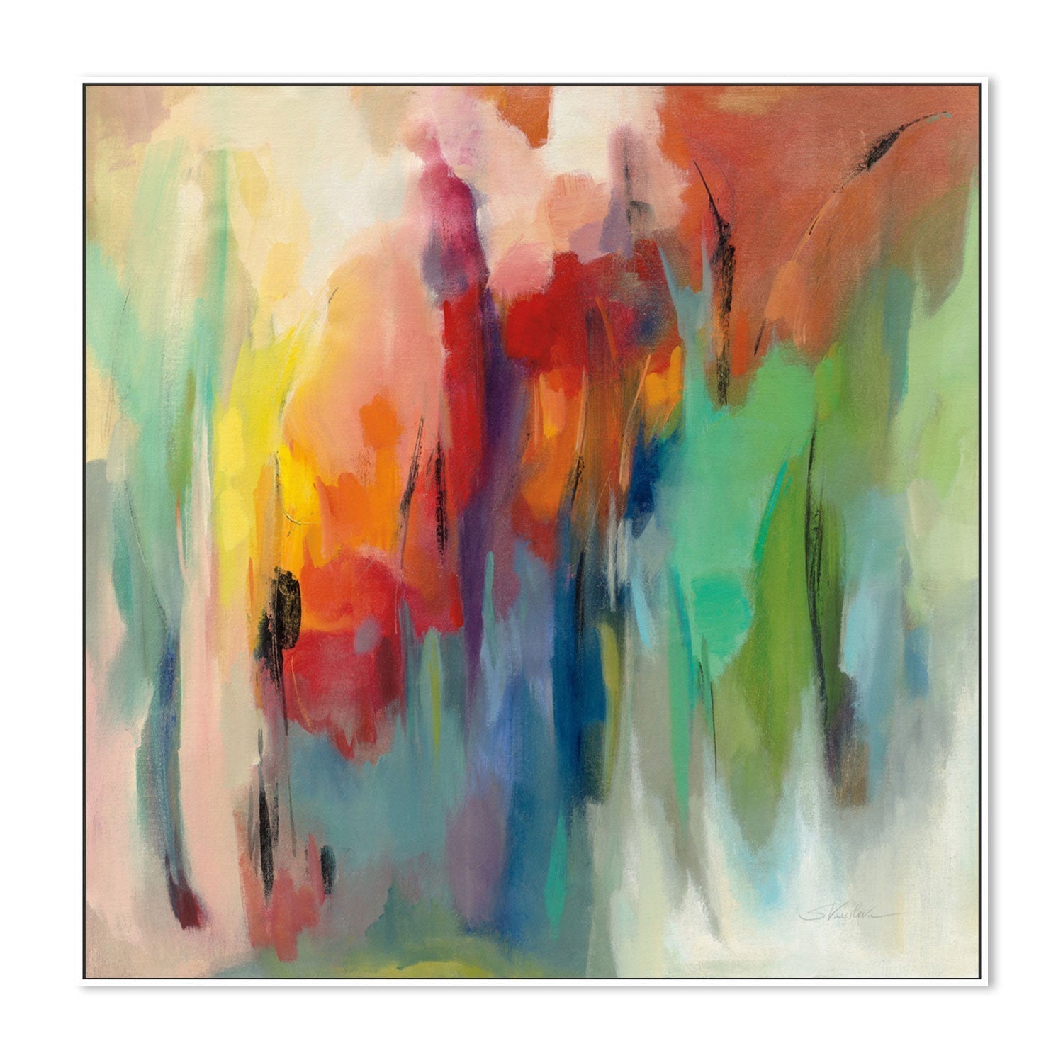 wall-art-print-canvas-poster-framed-March Rainbow-by-Silvia Vassileva-Gioia Wall Art