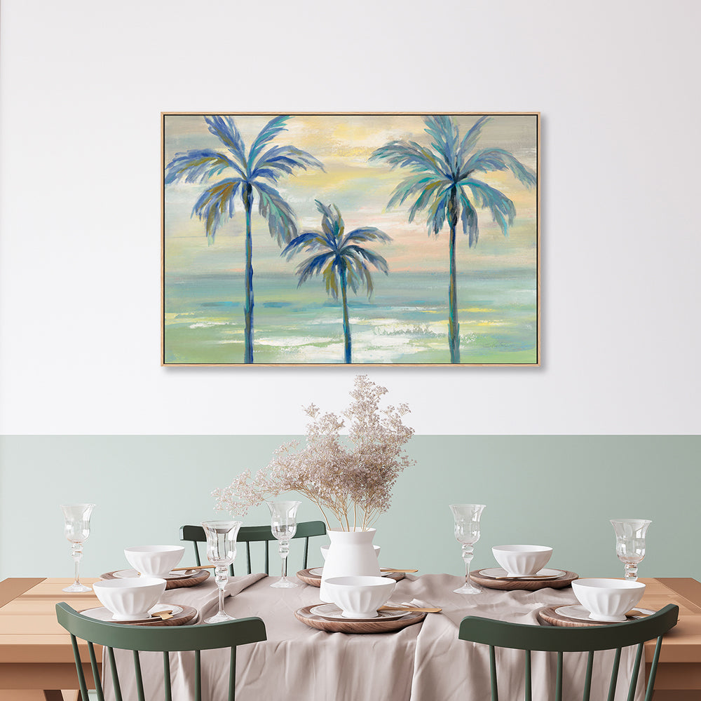 wall-art-print-canvas-poster-framed-Marine Layer Palms , By Silvia Vassileva-GIOIA-WALL-ART