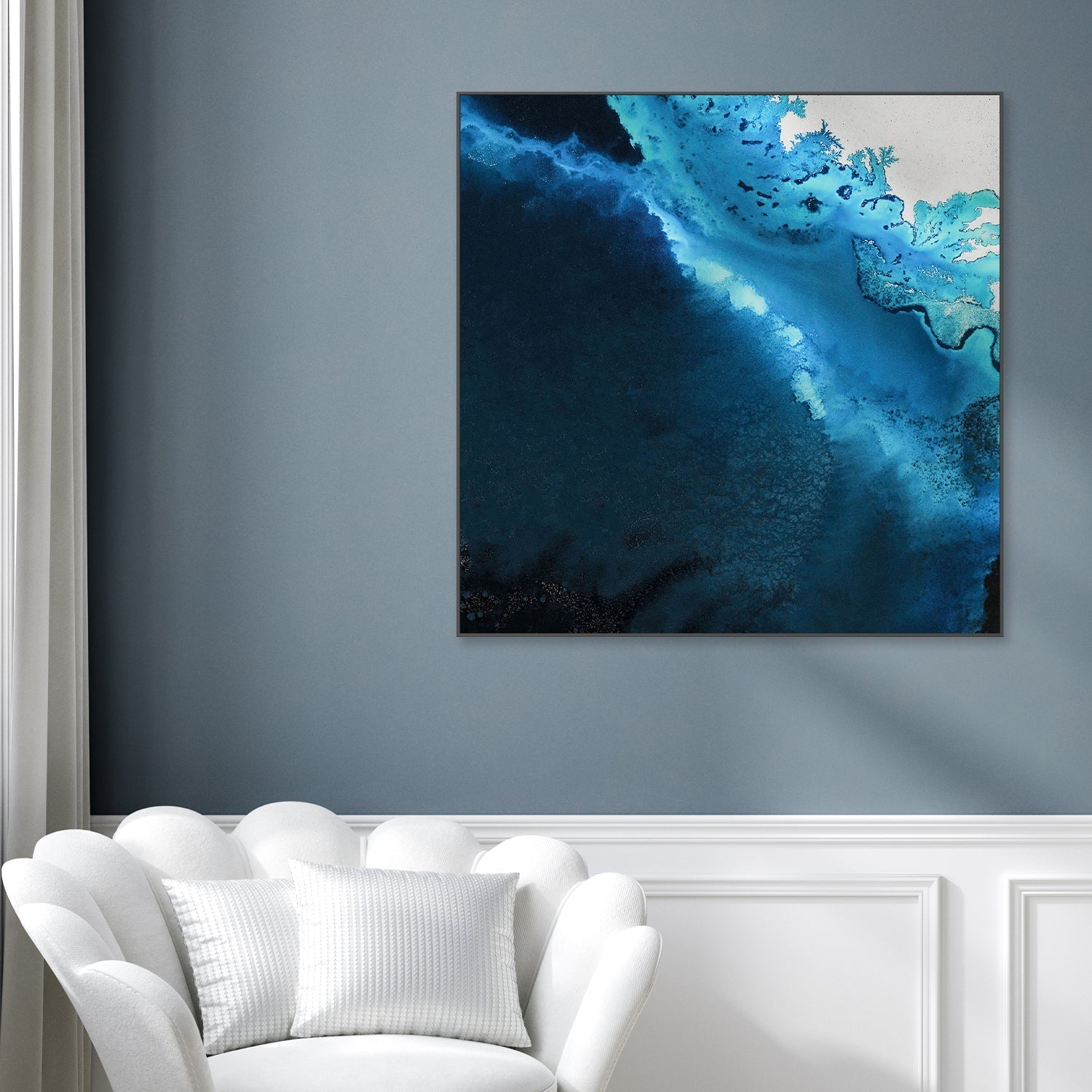 wall-art-print-canvas-poster-framed-Maritime Majesty Square, Style A , By Petra Meikle-2
