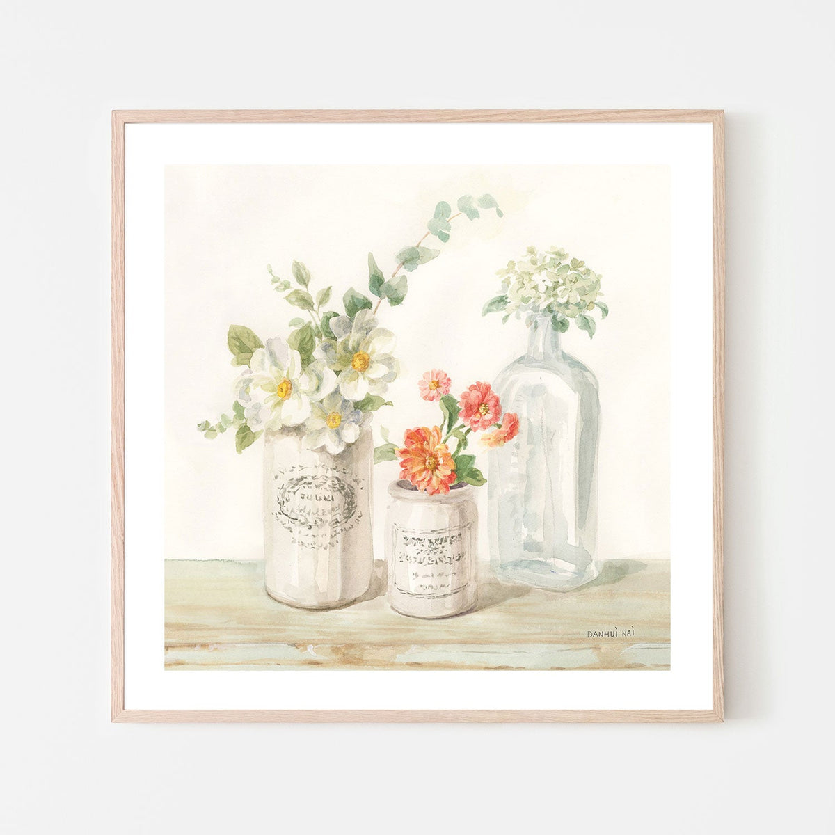 wall-art-print-canvas-poster-framed-Marmalade Flowers, Style A-by-Danhui Nai-Gioia Wall Art