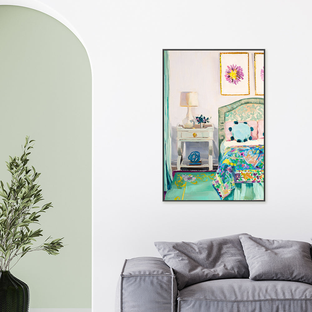 wall-art-print-canvas-poster-framed-Mary Ellen's Bedroom , By Jenny Westenhofer Art-2