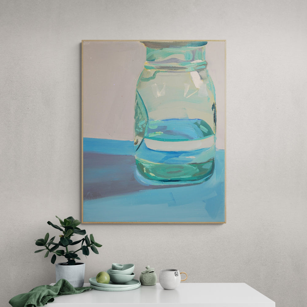 wall-art-print-canvas-poster-framed-Mason Jar-by-Jenny Westenhofer Art-Gioia Wall Art