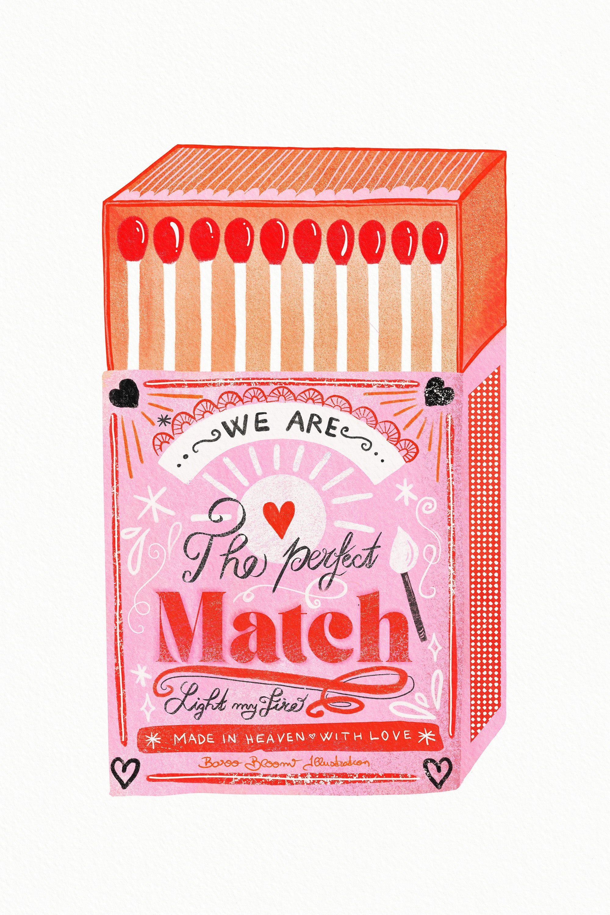 wall-art-print-canvas-poster-framed-Match Box - The Perfect Match, Style A-1