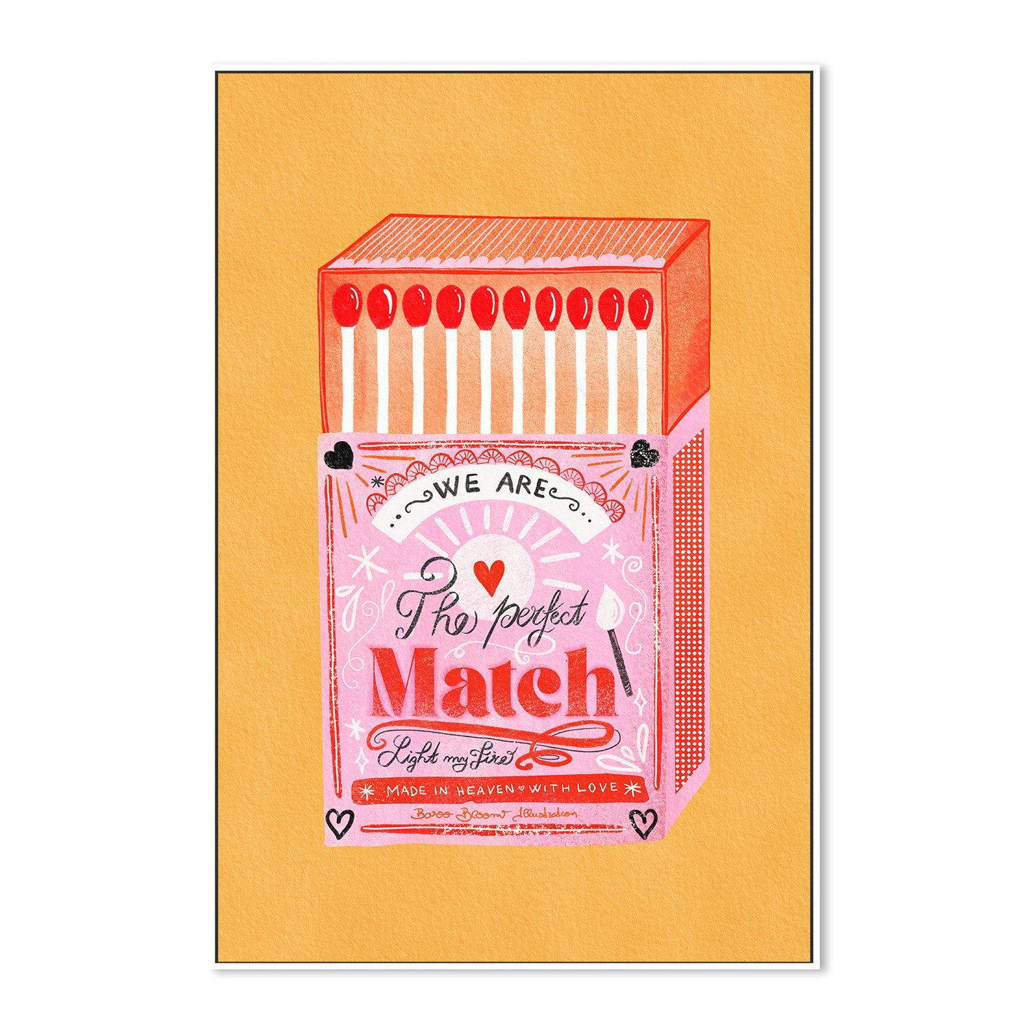 wall-art-print-canvas-poster-framed-Match Box - The Perfect Match, Style B-5