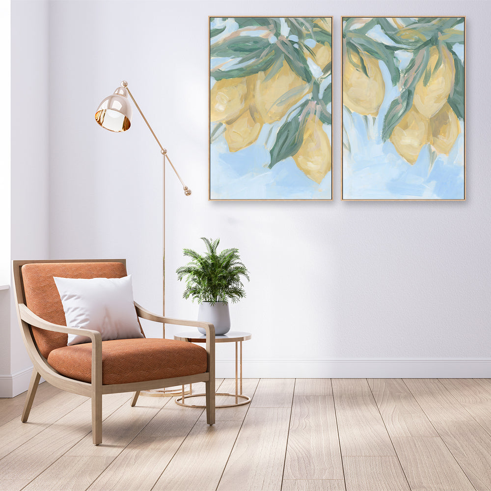 wall-art-print-canvas-poster-framed-Mediterranean Citrus Grove , Style B & C , Set Of 2 , By Jetty Home-2