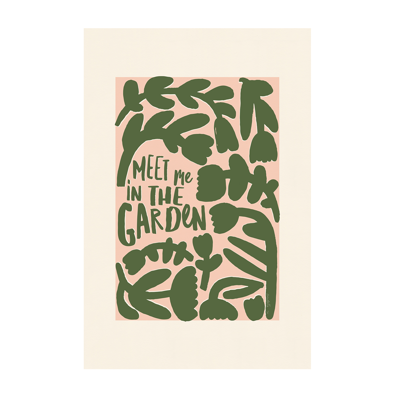 wall-art-print-canvas-poster-framed-Meet Me In The Garden, Style A & B, Set Of 2 , By Andelle Art-9