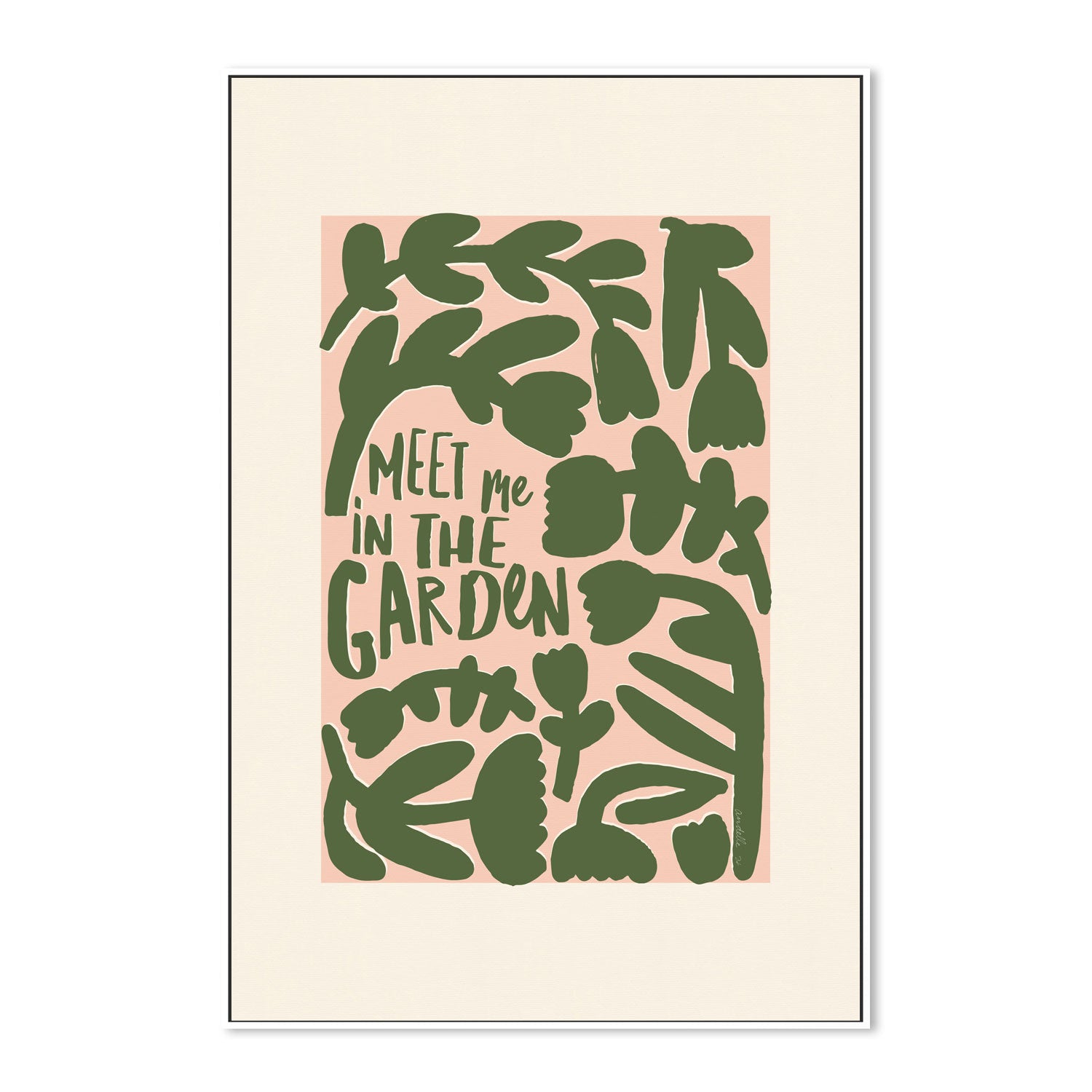 wall-art-print-canvas-poster-framed-Meet Me In The Garden, Style A , By Andelle Art-5