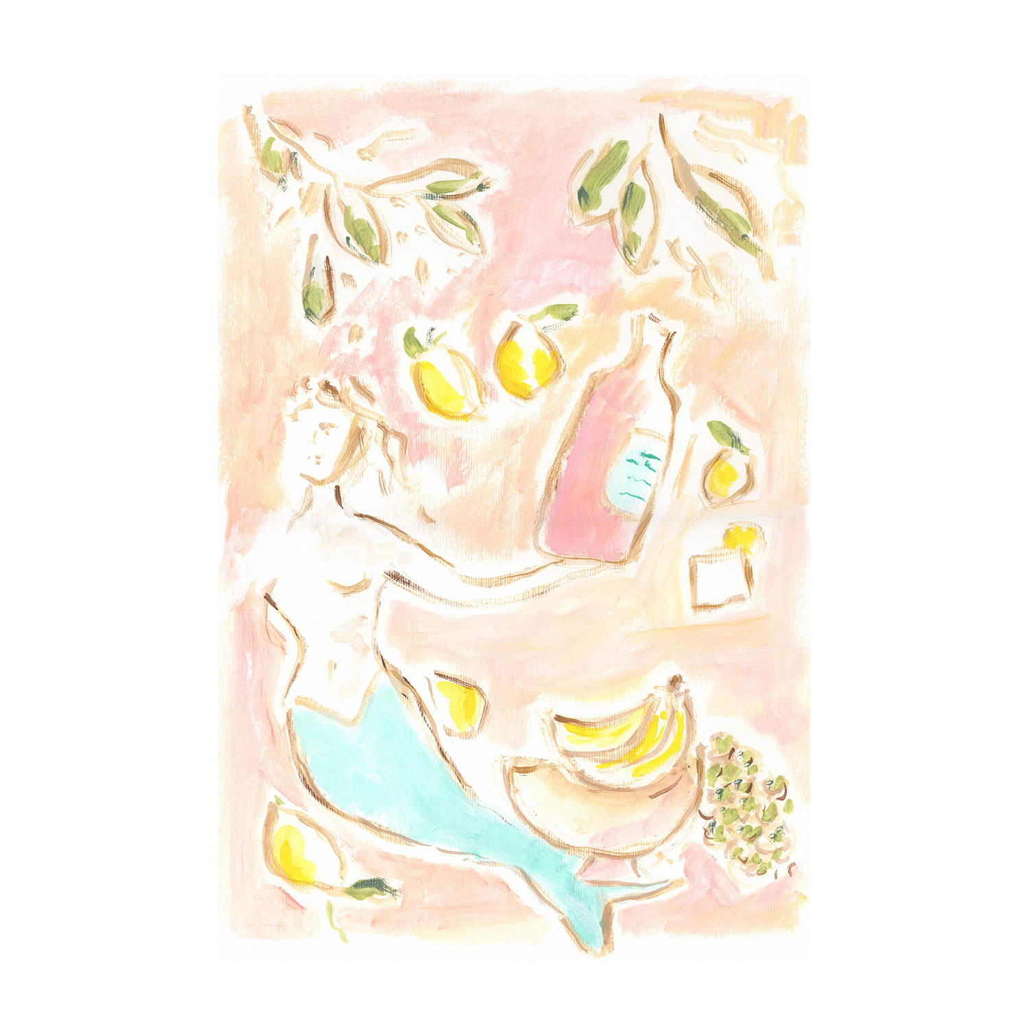 wall-art-print-canvas-poster-framed-Mermaid Lemons , By Cass Deller-1