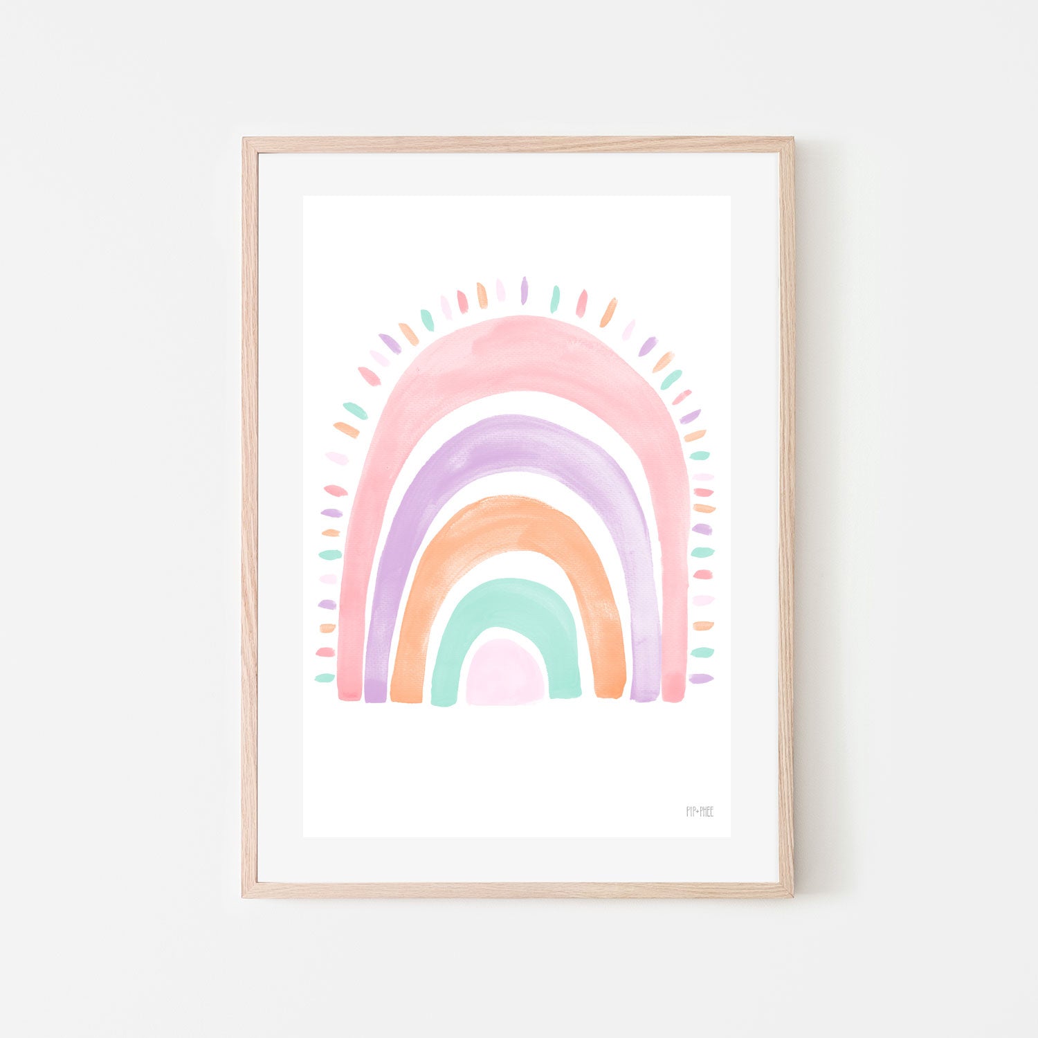 wall-art-print-canvas-poster-framed-Mermaid Rainbow , By Pip and Phee-6