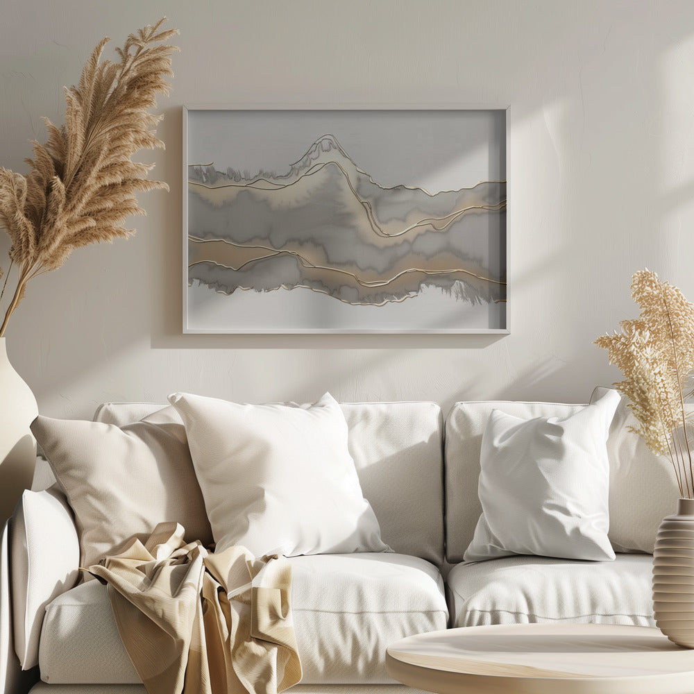 wall-art-print-canvas-poster-framed-Metallic landscape nº4 , By Alma-5