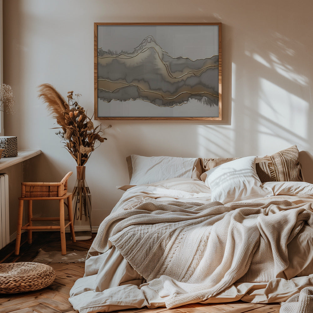 wall-art-print-canvas-poster-framed-Metallic landscape nº4 , By Alma-6