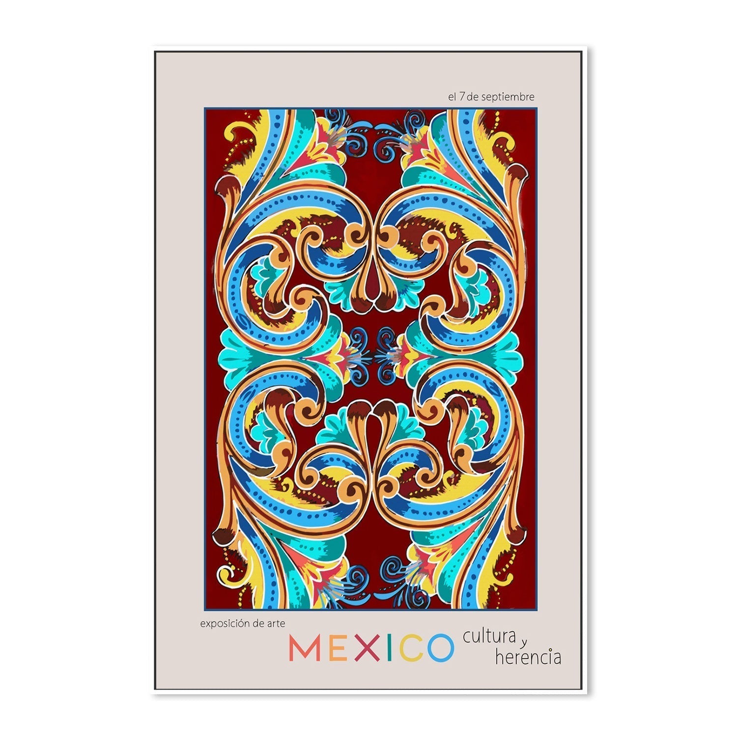 wall-art-print-canvas-poster-framed-Mexican Exhibition-GIOIA-WALL-ART