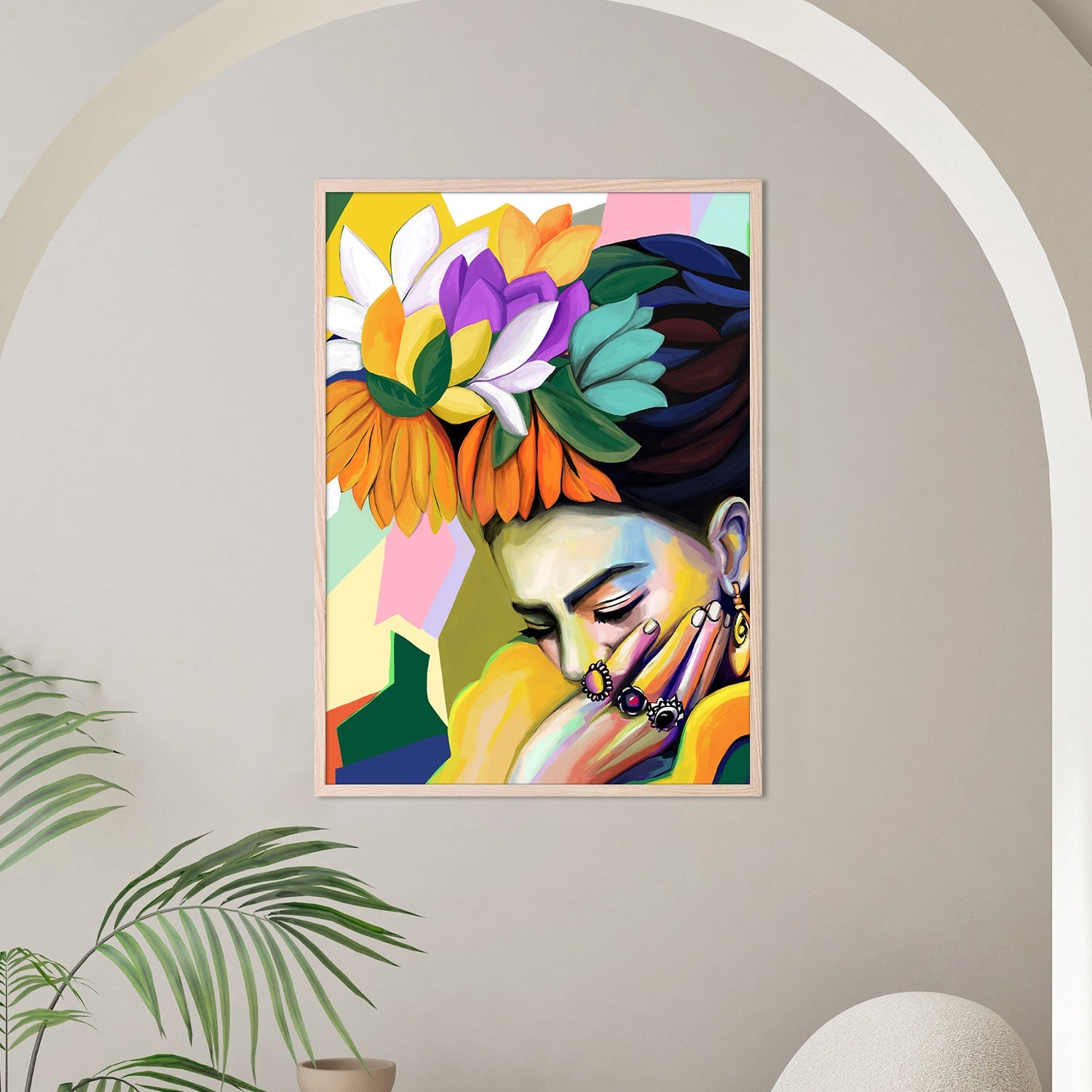 wall-art-print-canvas-poster-framed-Mexican Woman-2