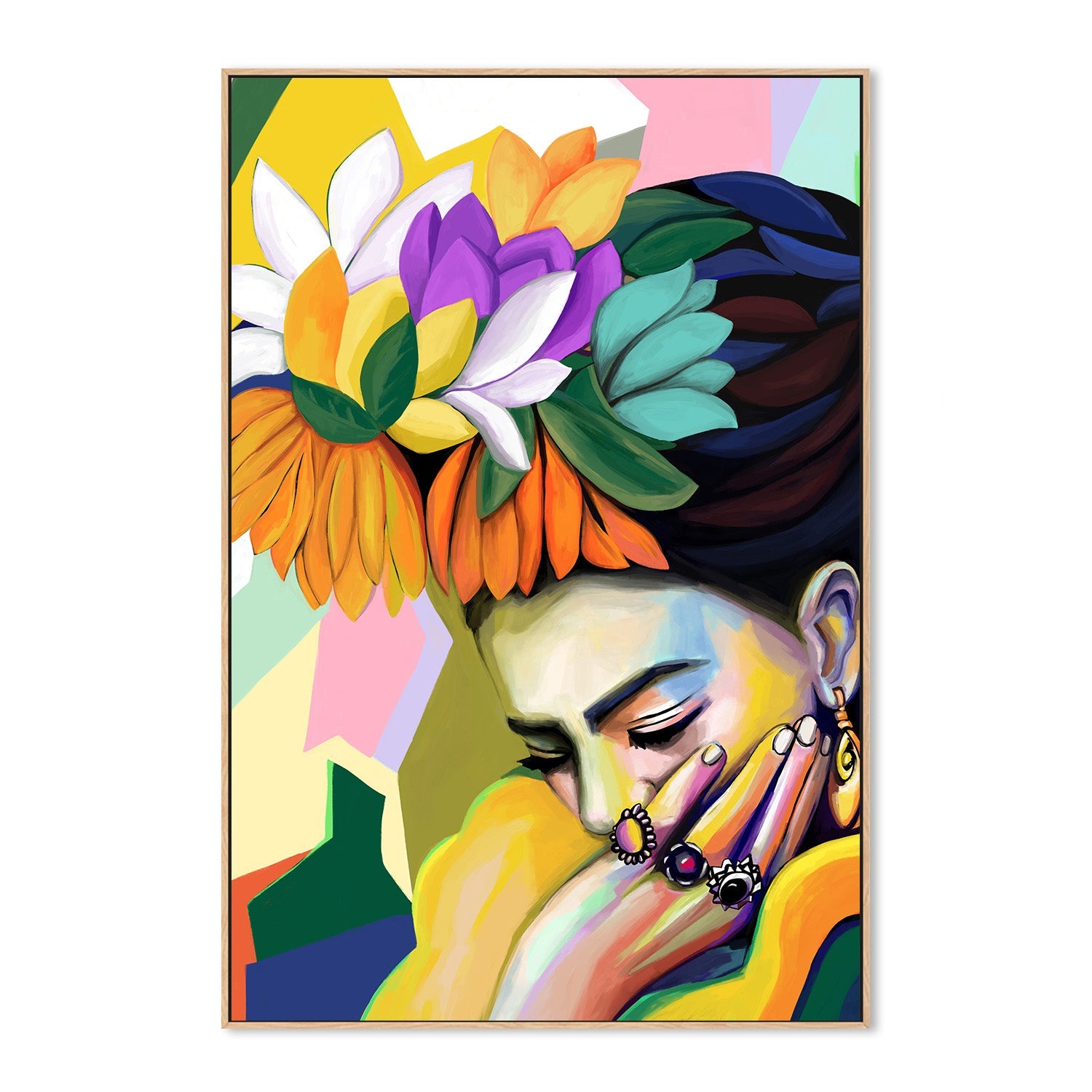 wall-art-print-canvas-poster-framed-Mexican Woman-4