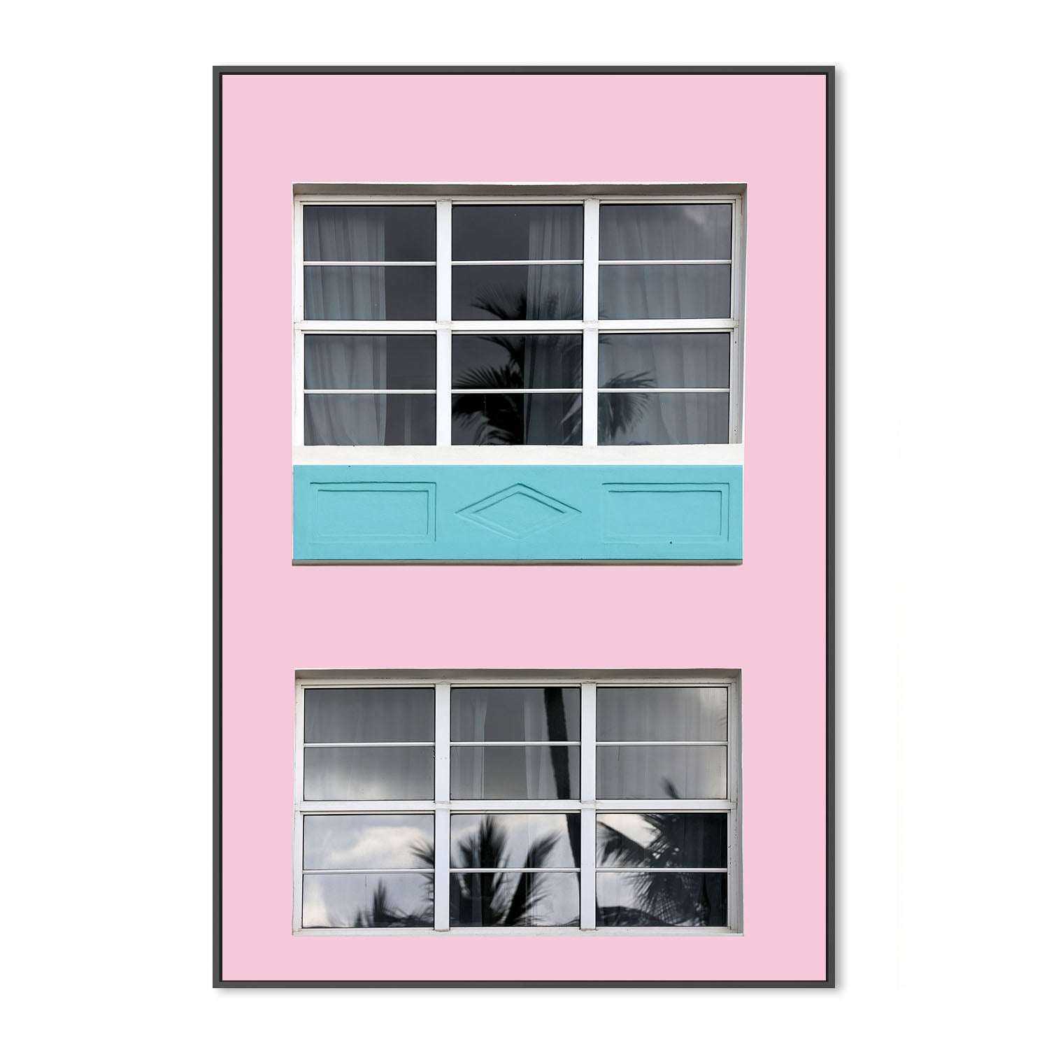 wall-art-print-canvas-poster-framed-Miami Reflections , By Peter Dulis-3