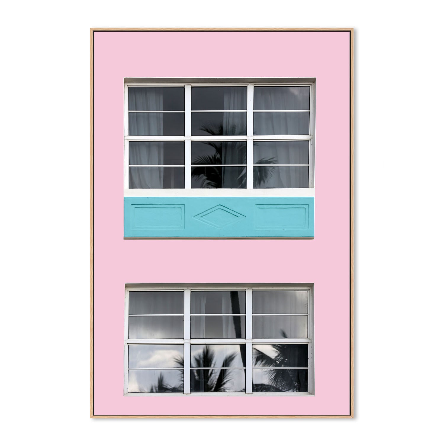 wall-art-print-canvas-poster-framed-Miami Reflections , By Peter Dulis-4