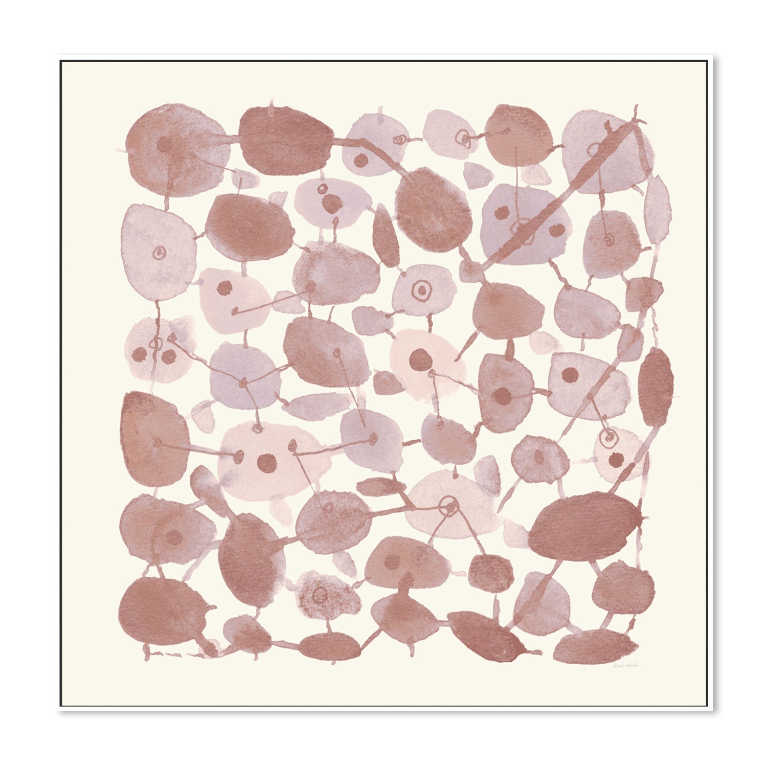 wall-art-print-canvas-poster-framed-Mid Century, Blush-GIOIA-WALL-ART