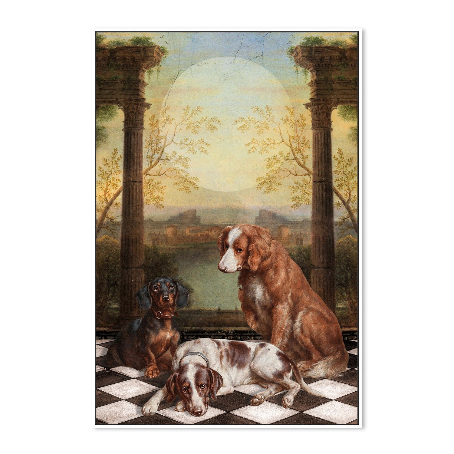 wall-art-print-canvas-poster-framed-Midnight Dogs-5
