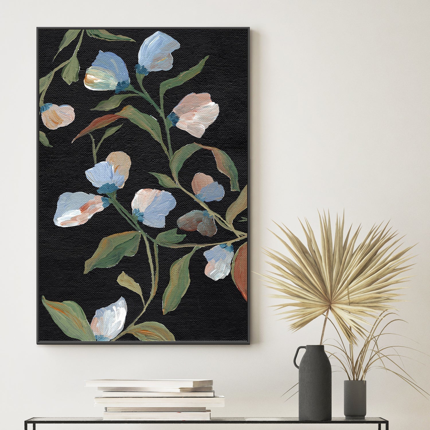 wall-art-print-canvas-poster-framed-Midnight Floras , By Nikita Jariwala-2
