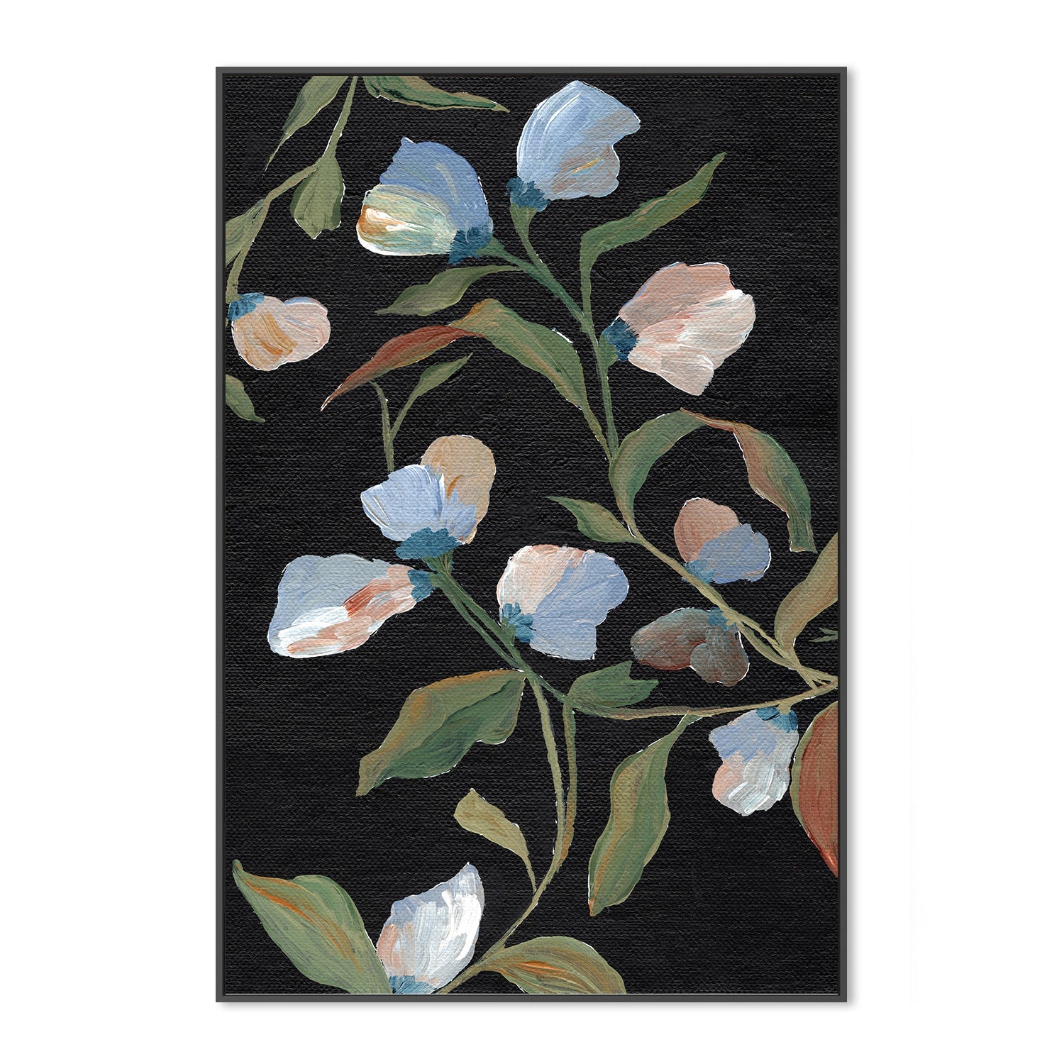 wall-art-print-canvas-poster-framed-Midnight Floras , By Nikita Jariwala-3