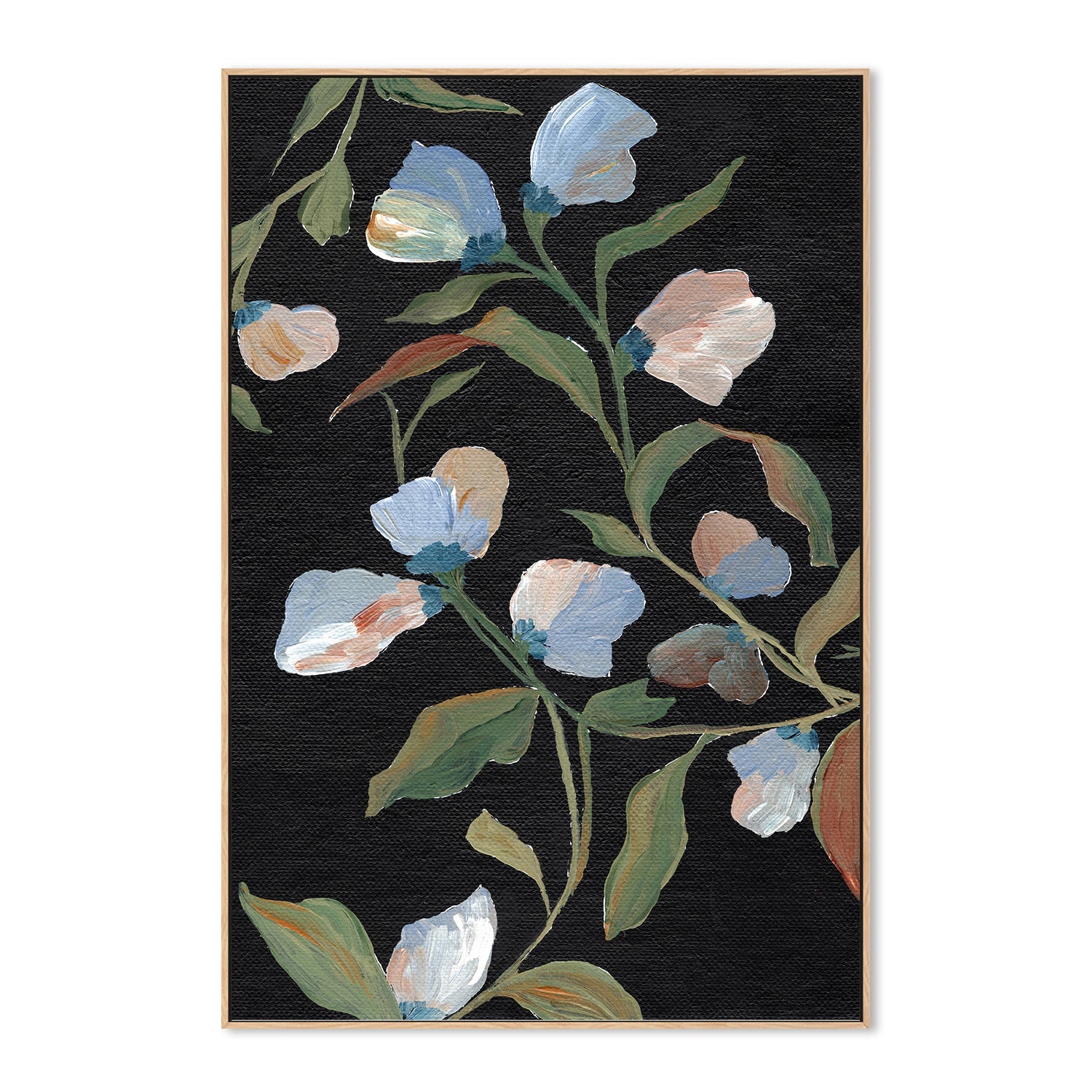 wall-art-print-canvas-poster-framed-Midnight Floras , By Nikita Jariwala-4
