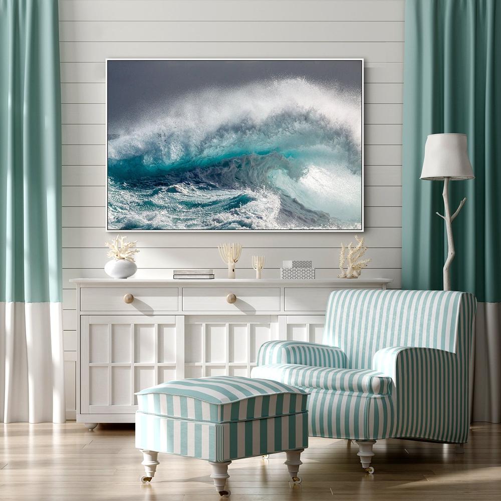 Mighty Water, by Michelle Degryse-Framed-Canvas-Print-Poster-Gioia Wall Art