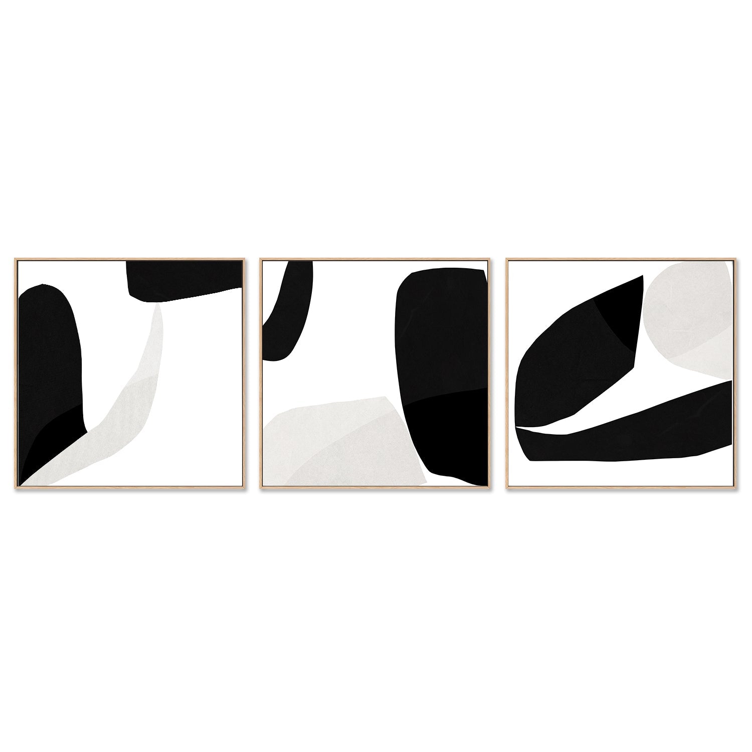 wall-art-print-canvas-poster-framed-Minimal, Set Of 3-4