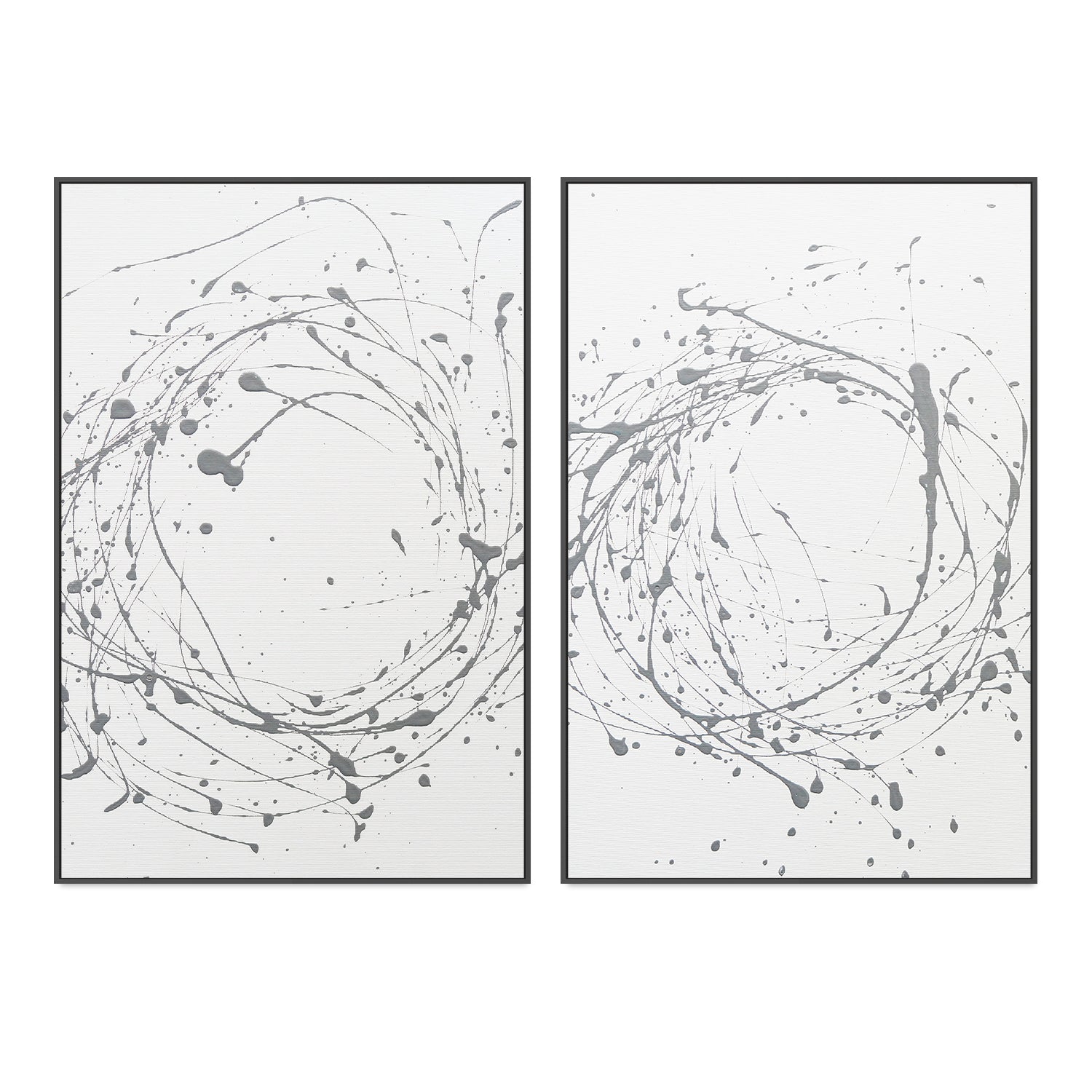 wall-art-print-canvas-poster-framed-Minimalism, Style C, Set of 2-by-Moments By Charlie-Gioia Wall Art