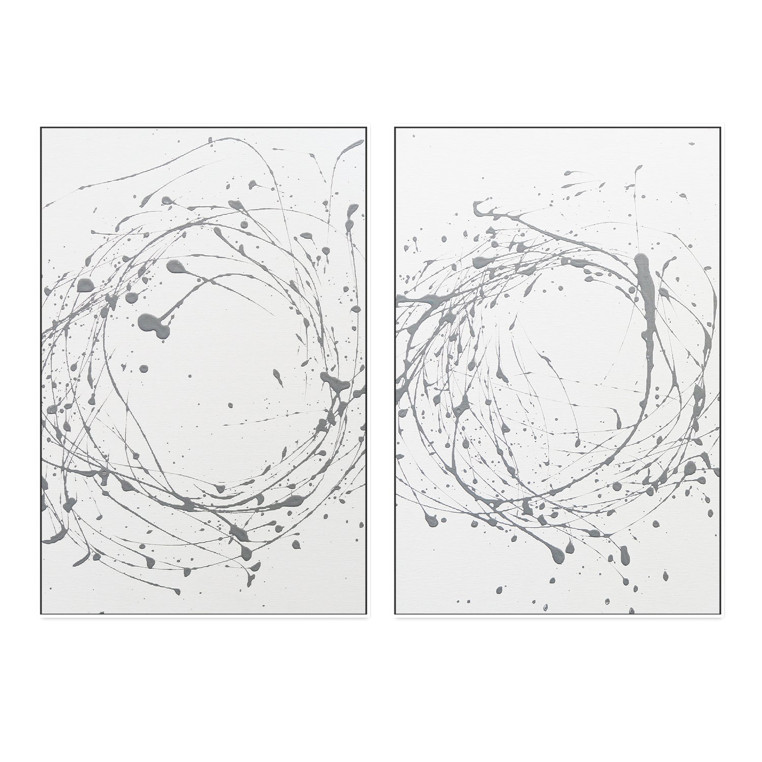 wall-art-print-canvas-poster-framed-Minimalism, Style C, Set of 2-by-Moments By Charlie-Gioia Wall Art